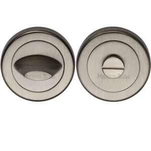 Heritage Brass Contemporary Round 53mm Diameter Turn & Release, Satin Nickel