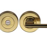 Heritage Brass Disabled Turn Round 53mm Diameter Turn & Release, Polished Brass