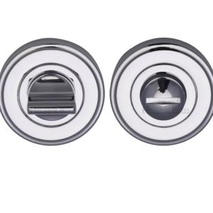 Heritage Brass Round 50mm Diameter Turn & Release, Polished Chrome –