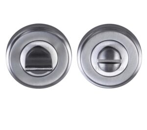 Heritage Brass Round 50mm Diameter Turn & Release, Satin Chrome -