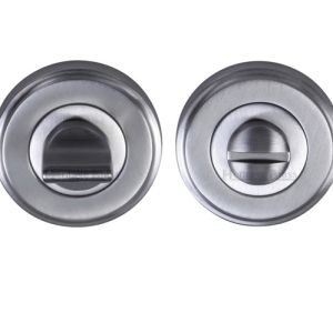 Heritage Brass Round 50mm Diameter Turn & Release, Satin Chrome –
