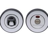 Heritage Brass Indicator Round 53mm Diameter Turn & Release, Polished Chrome