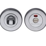 Heritage Brass Indicator Round 53mm Diameter Turn & Release, Satin Chrome