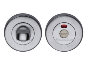 Heritage Brass Indicator Round 53mm Diameter Turn & Release, Satin Chrome -