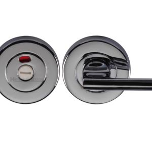 Heritage Brass Disabled Indicator & Turn Round 53mm Diameter Turn & Release, Polished Chrome