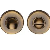 Heritage Brass Round 46mm Diameter Turn & Release, Antique Brass