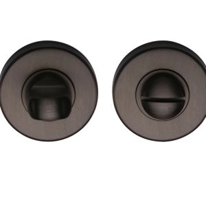 Heritage Brass Round 46mm Diameter Turn & Release, Matt Bronze