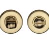 Heritage Brass Round 46mm Diameter Turn & Release, Polished Brass -