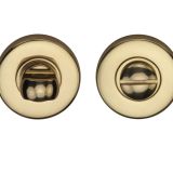 Heritage Brass Round 46mm Diameter Turn & Release, Polished Brass -