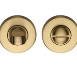 Heritage Brass Round 46mm Diameter Turn & Release, Satin Brass