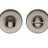 Heritage Brass Round 46mm Diameter Turn & Release, Satin Nickel