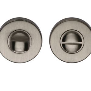 Heritage Brass Round 46mm Diameter Turn & Release, Satin Nickel –