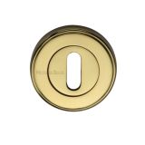 Heritage Brass Standard Key Escutcheon, Polished Brass