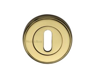 Heritage Brass Standard Key Escutcheon, Polished Brass -