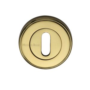 Heritage Brass Standard Key Escutcheon, Polished Brass