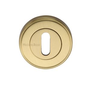 Heritage Brass Standard Key Escutcheon, Satin Brass