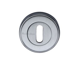 Heritage Brass Standard Key Escutcheon, Satin Chrome -