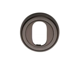Heritage Brass Oval Profile Key Escutcheon, Matt Bronze -
