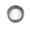 Heritage Brass Oval Profile Key Escutcheon, Satin Chrome -