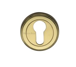 Heritage Brass Euro Profile Key Escutcheon, Polished Brass -