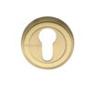 Heritage Brass Euro Profile Key Escutcheon, Satin Brass