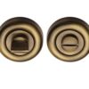 Heritage Brass Round 53mm Diameter Turn & Release, Antique Brass