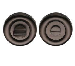 Heritage Brass Round 53mm Diameter Turn & Release, Matt Bronze -