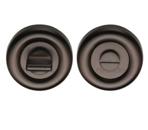 Heritage Brass Round 53mm Diameter Turn & Release, Matt Bronze -