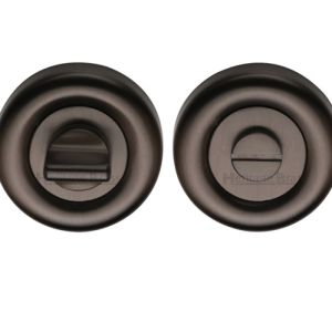 Heritage Brass Round 53mm Diameter Turn & Release, Satin Nickel