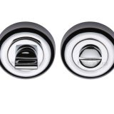 Heritage Brass Round 53mm Diameter Turn & Release, Polished Chrome