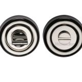 Heritage Brass Round 53mm Diameter Turn & Release, Polished Nickel