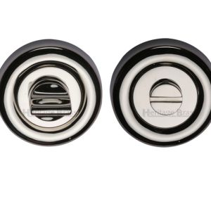 Heritage Brass Round 53mm Diameter Turn & Release, Polished Nickel