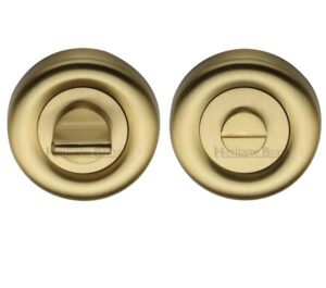 Heritage Brass Round 53mm Diameter Turn & Release, Satin Brass -