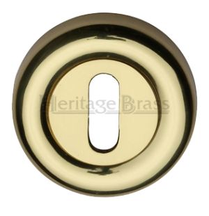 Heritage Brass Standard Key Escutcheon, Polished Brass -
