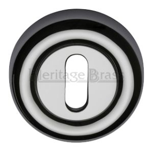 Heritage Brass Standard Key Escutcheon, Polished Chrome -