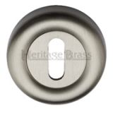 Heritage Brass Standard Key Escutcheon, Satin Nickel -