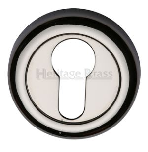 Heritage Brass Euro Profile Key Escutcheon, Polished Nickel -