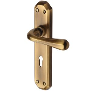 Heritage Brass Charlbury Antique Brass Door Handles –   (sold in pairs)