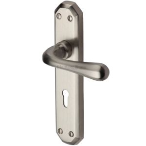 Heritage Brass Charlbury Satin Nickel Door Handles – V7050-SN (sold in pairs)