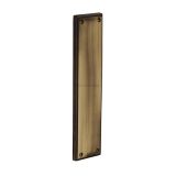 Heritage Brass Raised Fingerplate (282mm x 63mm), Antique Brass Finish