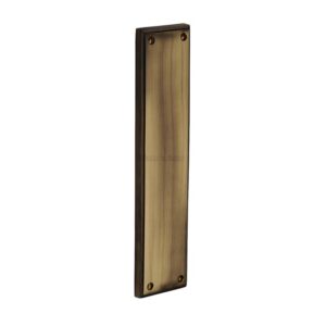 Heritage Brass Raised Fingerplate (282mm x 63mm), Antique Brass Finish