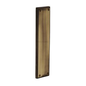 Heritage Brass Raised Fingerplate (282mm x 63mm), Antique Brass Finish