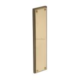 Heritage Brass Raised Fingerplate (282mm x 63mm), Polished Brass Finish