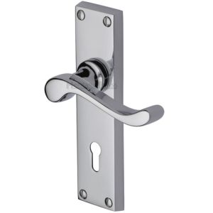 Heritage Brass Bedford Polished Chrome Door Handles (sold in pairs)