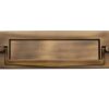 Heritage Brass Postal Knocker Letter Plate (254mm x 79mm), Antique Brass