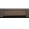 Heritage Brass Gravity Flap Letter Plate (280mm x 80mm), Matt Bronze