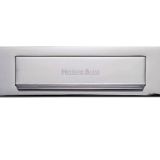 Heritage Brass Gravity Flap Letter Plate (280mm x 80mm), Polished Chrome