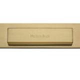 Heritage Brass Gravity Flap Letter Plate (280mm x 80mm), Satin Brass