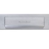 Heritage Brass Gravity Flap Letter Plate (280mm x 80mm), Satin Chrome