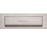 Heritage Brass Gravity Flap Letter Plate (280mm x 80mm), Satin Nickel